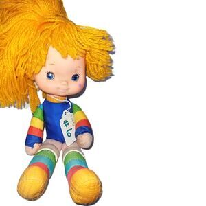 10" Vintage 1983 Rainbow Bright Doll Stuffy W/O Dress Hallmark Mattel #6